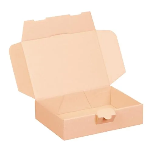 Maxibriefkartons 180 x 130 x 45 mm BRAUN Maxibrief Karton Faltschachtel stabil Versandkarton für Post DHL Versand DIN A6 B6 Warensendung Büchersendung Versandschachtel mit Steckverschluss (25)