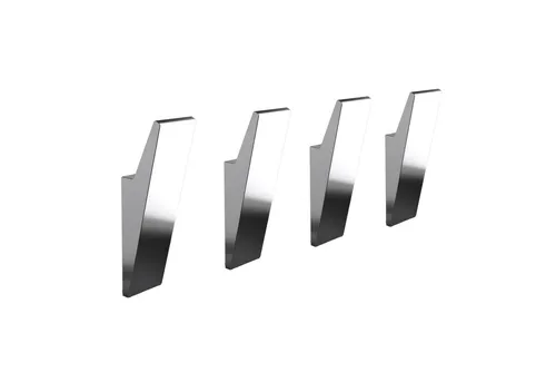 Designfabrik Hamburg Handtuchhaken DFHH KH – 4x rostfreie Wandhaken - Handtuchhaken aus hochwertigem, eloxiertem Aluminium, rostfrei und kratzfest. Ideal für modernes Wohnen – einfach anzubringen ohne Bohren! Perfekt für Handtücher, Mäntel oder Taschen.