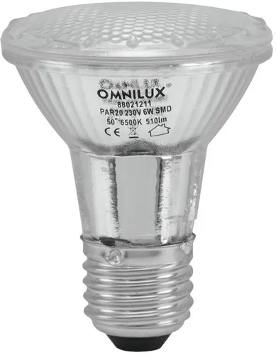 OMNILUX PAR-30 230V SMD 6W E-27 LED 3000K - Hochwertige PAR-30 Lampe mit SMD-LED, perfekte Helligkeit und einfache Montage für beste Lichtqualität