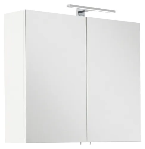 Produktbild Magnolia Home Badezimmerspiegelschrank SANTINI 75 weiß mit LED-Lampe
