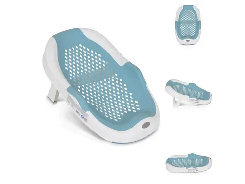 Moni Babybadewanne Badesitz Meshy, faltbar und rutschfest - Badewannen für Babys, ideal ab Geburt, mit rutschfester Wanneneinlage für sicheres Baden und mehr Komfort für Ihr Kind.