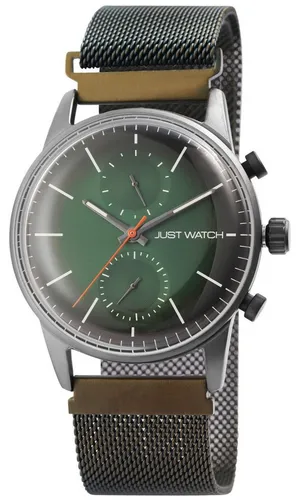 Just Watch Quarzuhr Mathew mit Milanesearmband - Armbanduhren, elegante Herrenuhr mit individuell anpassbarem Edelstahl-Milanaiseband und spritzwassergeschützt bis 3 ATM. Ideal für Business- und Casual-Look.