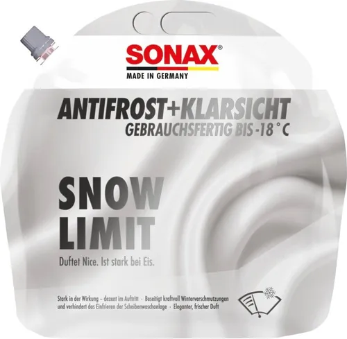 SONAX AntiFrost + Klarsicht bis -18°C Snow Limit 3 Liter Beutel Frostschutz