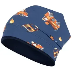 Smarilla Jerseymütze Übergangsmütze Jungenmütze Beanie Baumwolle blau 54/56