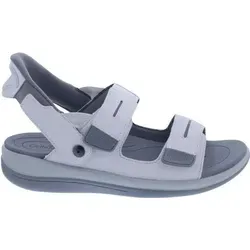 Orthofeet Damen Hands-Free Calypso Stoff-Sandalen in Weiß, Größe 39 - Innovative Hands-Free Technologie für einfaches Hineinschlüpfen ohne Bücken. Ideal für Pool und Strand – wasserabweisend und schnell trocknend. Genießen Sie ganztägigen Komfort mit der hochwertigen Einlegesohle.