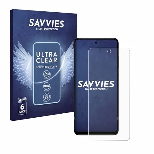 Savvies 6 Stück Schutzfolie für HMD Pulse Pro Displayschutz-Folie Ultra-Transparent