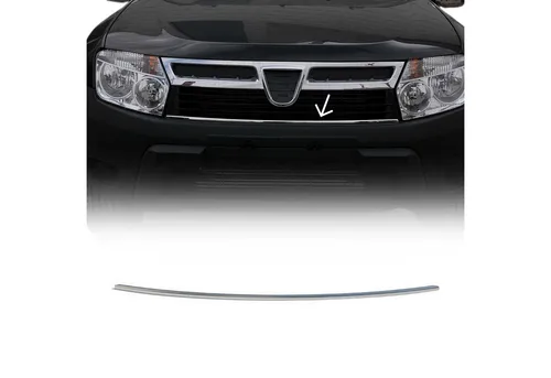 OMAC Zier- / Schutzleiste Kühlergitter 2021082 für RENAULT Duster (HS) - Front- & Kühlergrills, langlebige Edelstahl-Zierleiste mit selbstklebender Befestigung für eine individuelle Optik und optimalen Schutz des Kühlergitters.