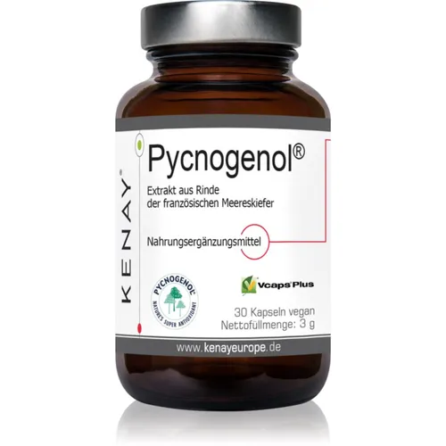 Kenay Pycnogenol® Kapseln für Ihr Wohlbefinden - Nahrungsergänzungsmittel mit französischer Meeres-Kiefernrinde, unterstützt die Durchblutung der Extremitäten und fördert das allgemeine Wohlbefinden.