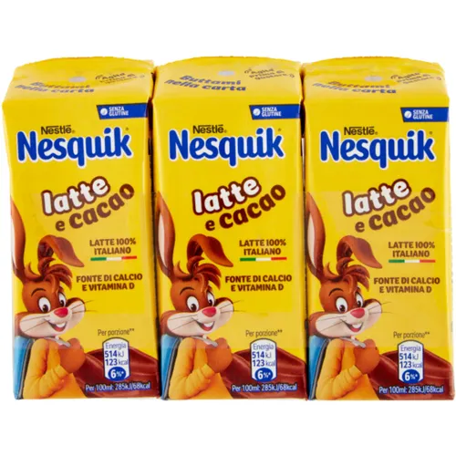 Latte e Cacao Nesquik 3x180ml Milch- und Kakaogetränk - Nestle