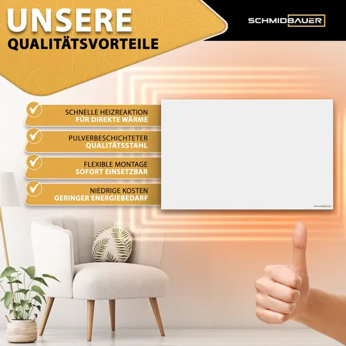 SCHMIDBAUER® Infrarotheizung Concept 450 Watt