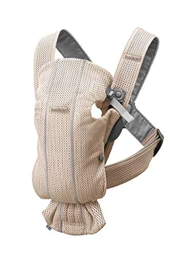 BabyBjörn Babytrage Mini, 3D-Netzstoff, Perlmuttrosa