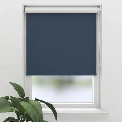 SOLUNA Verdunkelungsrollo V12 dunkelblau 160x190 cm - Verdunkelungsrollo in elegantem Dunkelblau, ideal für Schlafzimmer und Kinderzimmer. Mit Klemmträger für einfache Montage und optimalen Lichtschutz.