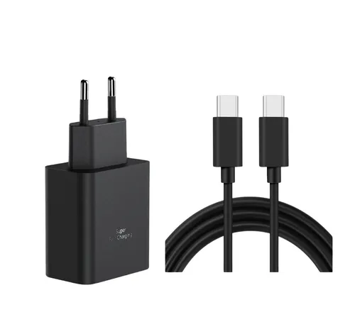 Ventarent 45W USB-C Schnellladegerät mit Ladekabel für Apple iPhone 17/16/15 USB-Ladegerät (3000 mA, Set, 2-tlg., 45W Netzadapter + USB-C Ladekabel (1m), Fast Charge, Power Delivery (PD), PPS)