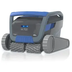 Dolphin M700 Poolroboter mit Spezial PVC Bürsten - Effizienter Poolsauger M700 mit MyDolphin Plus App Steuerung, ideal für die Reinigung von Böden, Wänden und Wasserlinie in Pools bis 15 Meter. Inklusive Transportwagen und innovativem Verdrehschutz.