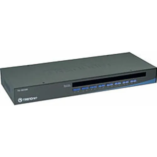 TRN TK-1603R - 16-Port KVM Switch, VGA - KVM-Umschalter für bis zu 16 Computer, unterstützt USB und PS/2, ideal für effiziente Verwaltung in Serverräumen.