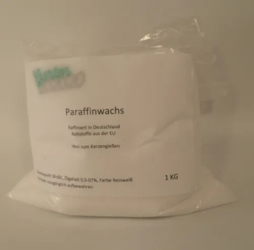 Wachs, Paraffin, für Kerzen, weiß, Granulat,
