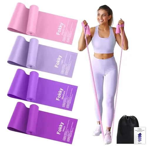 Fokky Fitnessbänder, 2M Widerstandsbänder 4er-Set von Fokky