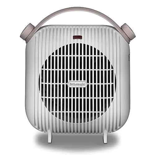 DeLonghi Capsule Hobby Heizlüfter, weiß/rosa - Heizkörper: Kompakter Heizlüfter im modernen Design, ideal für schnelle Wärme in jedem Raum und perfekt für kalte Tage.