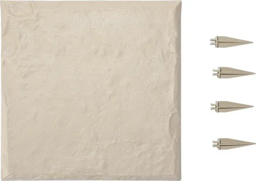 VEVOR Trittsteine Garten - 4 Stk. in Steinoptik - Sonstige Gartendekorationen, langlebige und rissfeste Gehwegplatten aus Kunststoffharz, ideal für sichere und stilvolle Gartenwege, einfach zu installieren ohne Werkzeug.