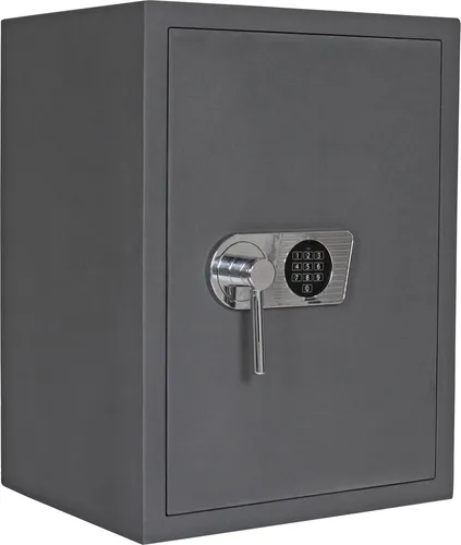Profirst Wertschutzschrank EN1 Jupiter 65 mit Elektronikschloss - Robuster Wertschutzschrank mit 12 mm starkem Türblatt und sicherem Elektronikschloss. Ideal zum Schutz Ihrer Wertsachen und Dokumente. Platz für bis zu 7 Ordner und einfache Montage mit beiliegendem Befestigungsmaterial.