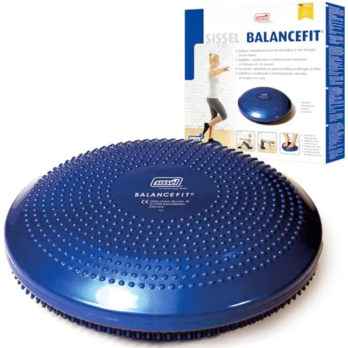 SISSEL® Balancefit® Blau - Ganzkörper-Training für Balance und Koordination - Gymnastikball für effektives Balance- und Koordinationstraining, belastbar bis 130kg und ideal für Beckenboden- sowie Fußmassagen. Hergestellt in Deutschland, kompakt und individuell anpassbar.