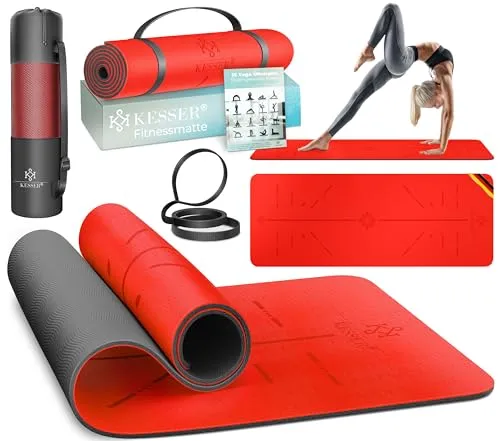 KESSER Yogamatte mit Tragegurt