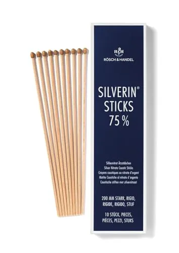 SILVERIN Sticks 75% Silbernitrat Ätzst.200mm starr 10 St