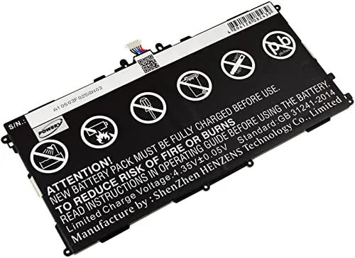 Powery Akku für Samsung SM-T520 Tablet-Akku 6600 mAh - Akkus für Samsung SM-T520, leistungsstarker 6600 mAh Li-Polymer Akku für längere Nutzung ohne Unterbrechung.