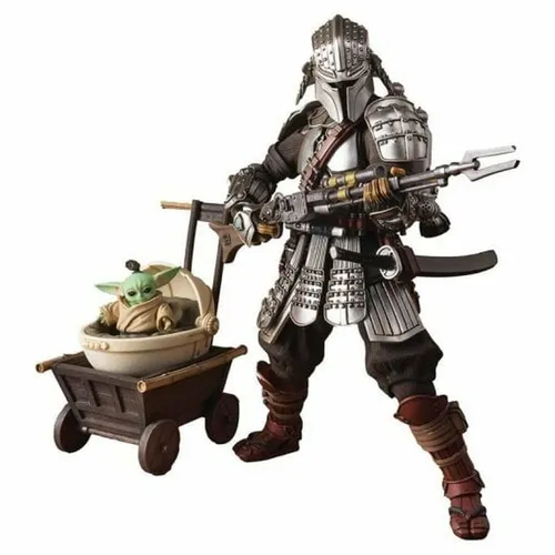 Bandai Tamashii Nations Star Wars Ronin Mandalorian Beskar Armor & Grogu Figur 18cm - Sammelfigur aus dem Star Wars-Universum, 18 cm groß, detailgetreu und hochwertig verarbeitet. Perfekt für Sammler und Fans, ein Highlight für jede Star Wars-Kollektion!
