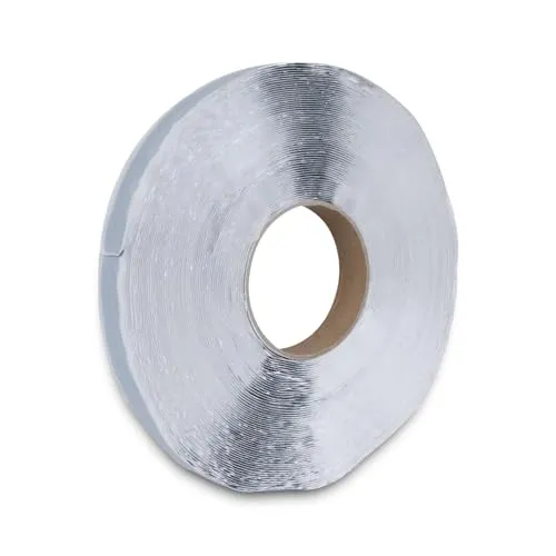 SILISTO Butylband Dichtungsband selbstklebend 15mm x 25m Rolle - Butylrundschnur wetterfest Butylschnur beidseitig klebend Farbe grau - Butyl Dichtband Abdichtungsband Dichtschnur