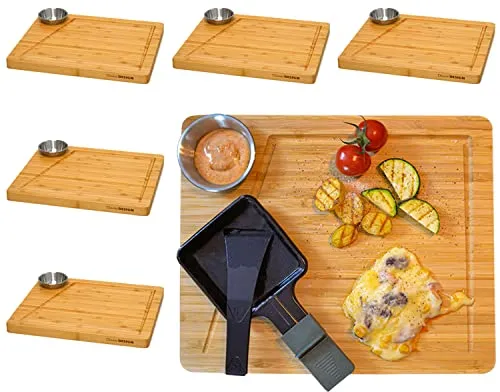 DuneDesign Raclette Teller Set für 6 Personen
