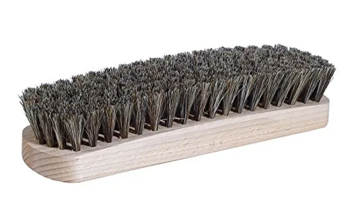 Schuhputz-Bürste von Kaps – Strapazierfähige Borsten aus 100% Pferdehaar oder synthetischem Material – Zum Putzen, Reinigen & Polieren von Schuhen (Pferdehaar - 18 cm / 7 inch)
