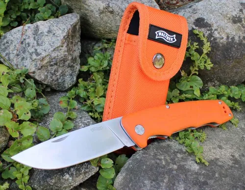 Walther HBF 2 Hunter´s Best Friend 2 - Klappmesser - Hochwertiges Klappmesser mit D2 Stahlklinge, ideal für Outdoor-Abenteuer und Jagd, Gesamtlänge 23,5 cm, leicht und robust mit nur 193 g.