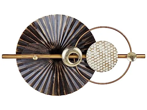 Wandobjekt RUTHENIUM Metall 59 cm Schwarz - Handgefertigte Wanddekoration - Sonstige Wanddekoration, edles Metallic-Finish und abstraktes Design, ideal für moderne Wohnräume und lässt sich in verschiedenen Richtungen aufhängen.