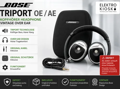 🎧 Bose Triport OE 🎵 Triport AE Kopfhörer Headset Headphone Over Ear Vintage