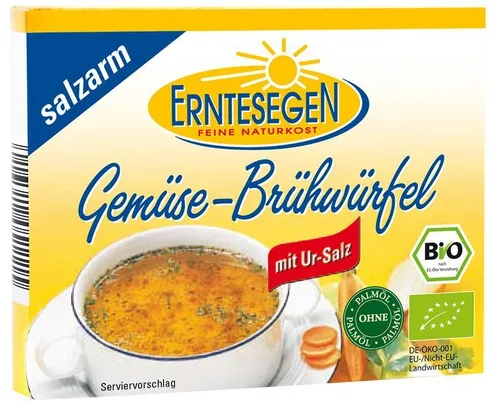 Erntesegen Gemüse-Brühwürfel -salzarm-