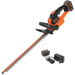 BLACK+DECKER GTC18504PC-QW Heckenschneider - Heckenschneider mit 50 cm Schwertlänge und Powercommand für müheloses Schneiden ohne Verklemmungen. 18V Akku für kabellosen Komfort und ergonomischer Griff für optimale Kontrolle.