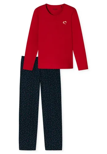 Schiesser Damen Schlafanzug Set lang aus weicher Baumwolle - Schlafanzüge für Damen - Bequemes Pyjamaset aus hochwertiger, weicher Baumwolle für optimalen Schlafkomfort.