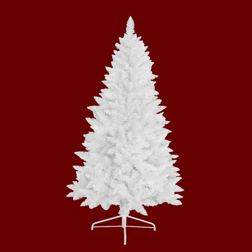 RS Trade HXT 1015 Künstlicher Weihnachtsbaum 120 cm Weiß mit Metallständer - Hochwertiger 120 cm hoher künstlicher Weihnachtsbaum in Weiß mit 292 Spitzen. Schneller Aufbau dank praktischem Klappsystem. Ideal für drinnen und draußen, gefertigt aus schwer entflammbarem PVC.