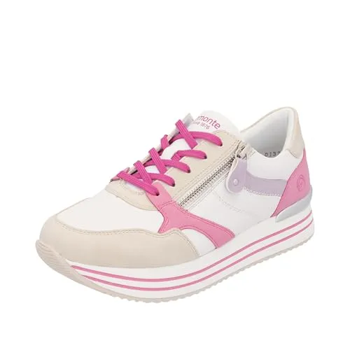 Remonte Damen D1323 Sneaker Low, Weiss 83, 37 EU von remonte