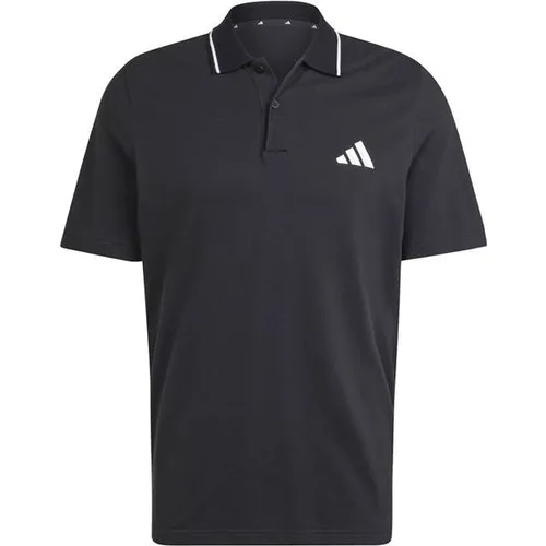 adidas Poloshirt M SL PQ PS Herren, schwarz-weiß - Sportliches Herren-Shirt aus 100% Baumwolle, ideal für Büro und Freizeit. Mit Seitenschlitzen für Bewegungsfreiheit und nachhaltigen Materialien für einen umweltbewussten Stil.