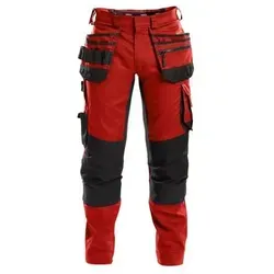 DASSY FLUX Multit.-Bundhose Stretch & Kniepolstert 200975 6674 ROT/SCHW Gr. 60