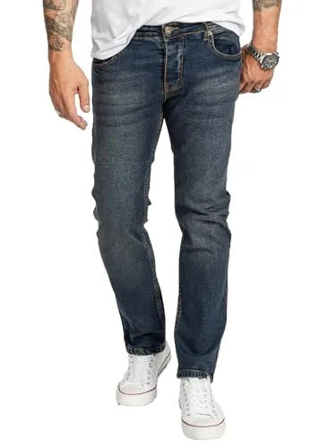 Rock Creek Herren Jeans Regular Fit Stretch Jeans - Dunkelblau W38 L32 - Hochwertige Rock Creek Herren Jeans im Regular Fit mit bequemem Stretch für optimalen Tragekomfort. Ideal für moderne Männer in Übergrößen, im angesagten Stonewashed-Look.
