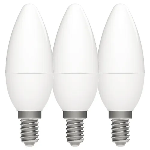 LED´s light LED C35 Kerzen 4,9W = 40Watt E14 matt 470lm warmweiß 2700K 240° 3 x
