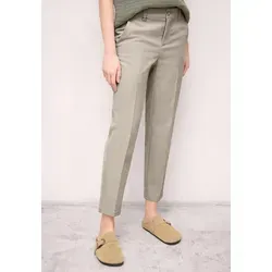 Street One Studio Mid Waist Slim Leg Chino Casual Fit Quiet Ivory Größe 44