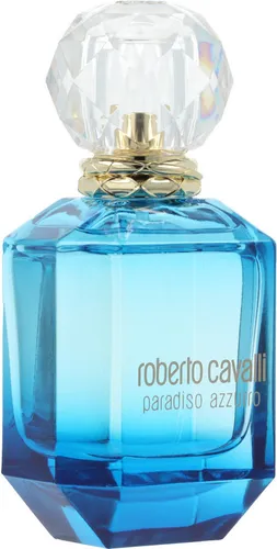 Roberto Cavalli Paradiso Azzurro Eau de Parfum 75 ml - Damendüfte – Erleben Sie die blumig-aquatische Frische des Paradiso Azzurro, das mit seiner atemberaubenden Duftkomposition und dem eleganten Flakon in Meeresblau verführt.