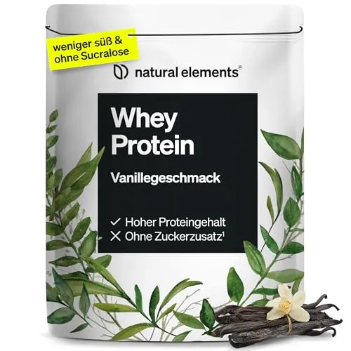 Produktbild Whey Protein Pulver Vanille – 1kg mit 24g Protein pro Portion