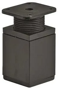 Hettich Möbelfuß 4,0 x 6,0 - 7,5 cm aus Stahl schwarz - Robuster Möbelfuß aus hochwertigem Stahl, ideal zur stabilen Unterstützung von Möbeln. Perfekt für vielseitige Anwendungen in der Einrichtung.