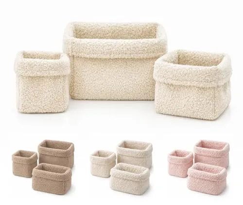 BABEES Aufbewahrungskorb Set für Wickeltisch und Badezimmer von BABEES