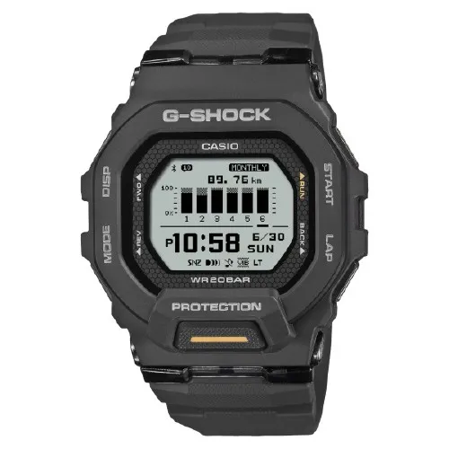 Casio G-Shock GBD-200-1A1ER Bluetooth Sportuhr - Sportliche Armbanduhr mit Bluetooth, stoßfest und bis 20 bar wasserdicht, ideal für aktive Männer und Fitness-Enthusiasten.